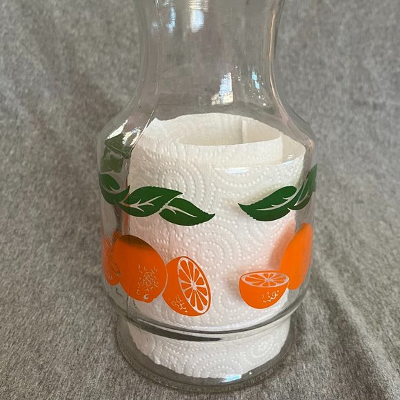 Anchor Hocking Glass Orange Juice Carafe Pitcher - Picture 8 of 11